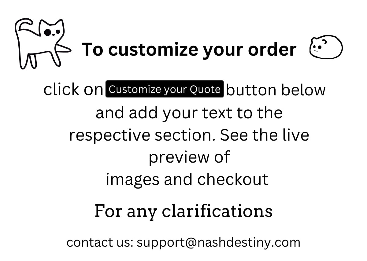 Custom Quote Frame – Nash Destiny™