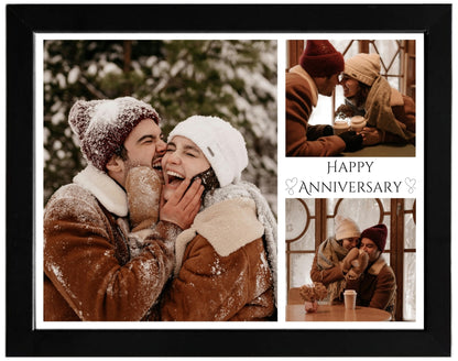 3 Photo + Text - Custom Collage Frame – Landscape